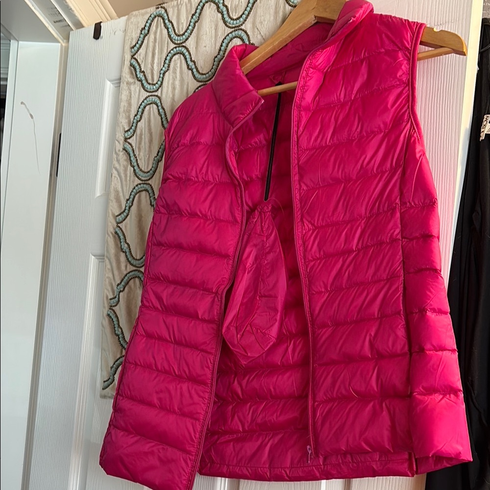 Women's Pink Puffer Vest